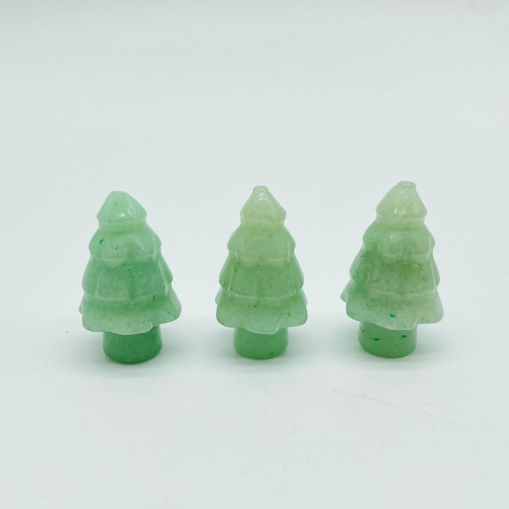 Mini Christmas Tree Carving Wholesale Green Aventurine Lepidolite -Wholesale Crystals