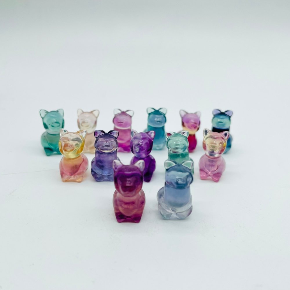 Mini Colorful Fluorite Sheep Carving Wholesale -Wholesale Crystals