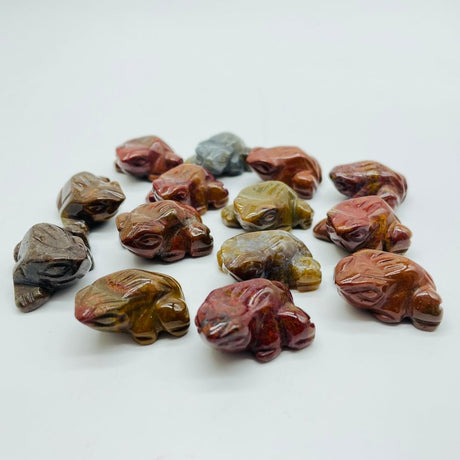 Mini Ocean Jasper Frog Carving Animals Wholesale -Wholesale Crystals