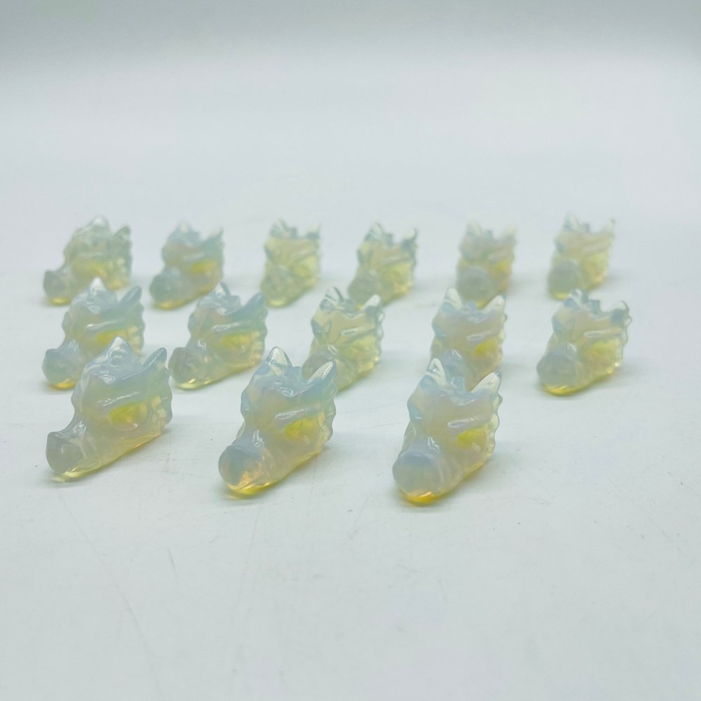 Mini Opalite Dragon Head Carving Wholesale -Wholesale Crystals