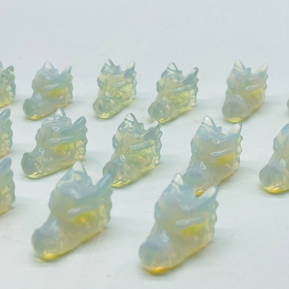 Mini Opalite Dragon Head Carving Wholesale -Wholesale Crystals