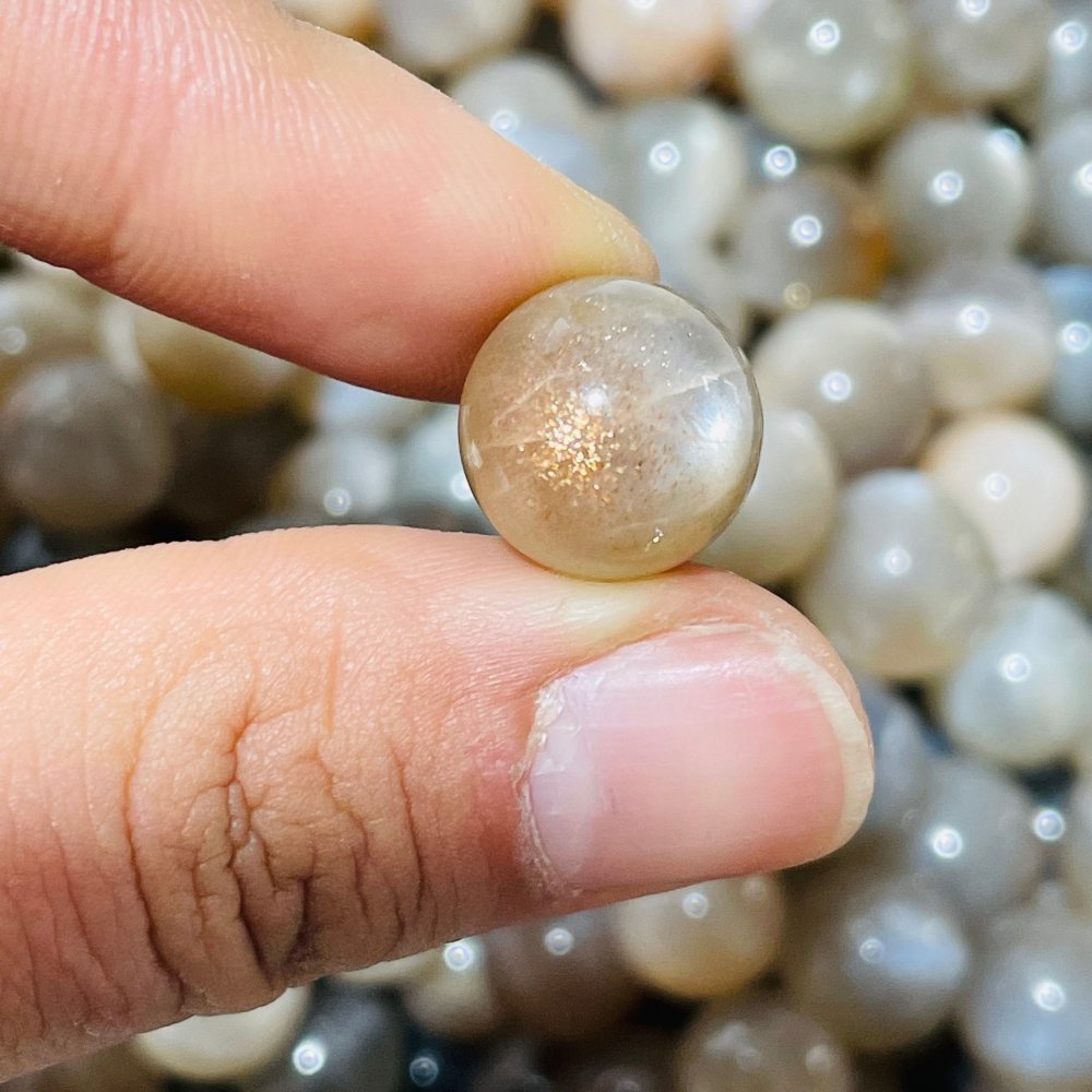 Mini White Moonstone Mixed Sunstone High Quality Spheres Wholesale -Wholesale Crystals