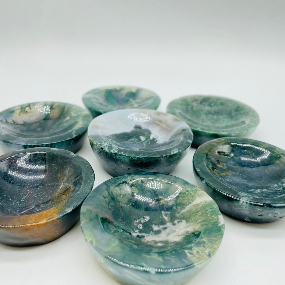 Moss Agate Shallow Bowl Wholesale -Wholesale Crystals