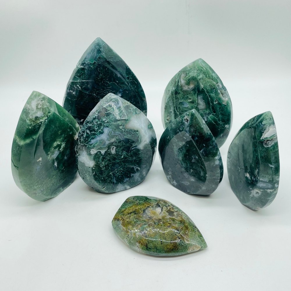 Moss Agate Unique Shape Home Decoration Wholesale -Wholesale Crystals