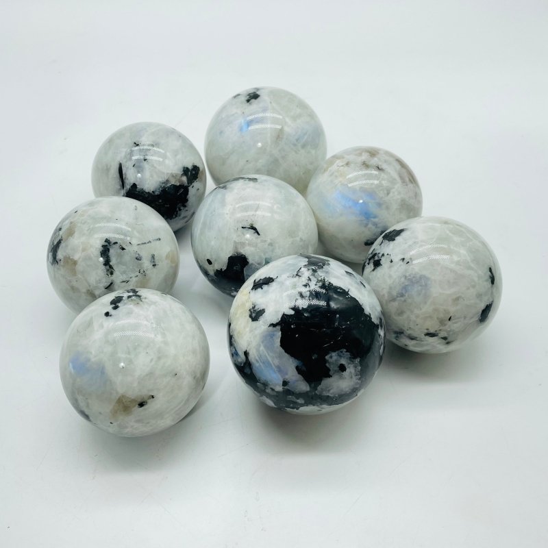 Natural Rainbow Moonstone Spheres Wholesale -Wholesale Crystals