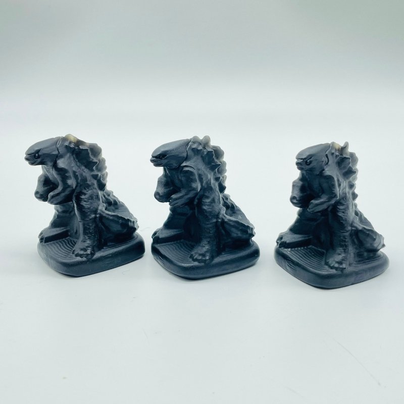 Obsidian Godzilla Dinosaur Carving Wholesale -Wholesale Crystals