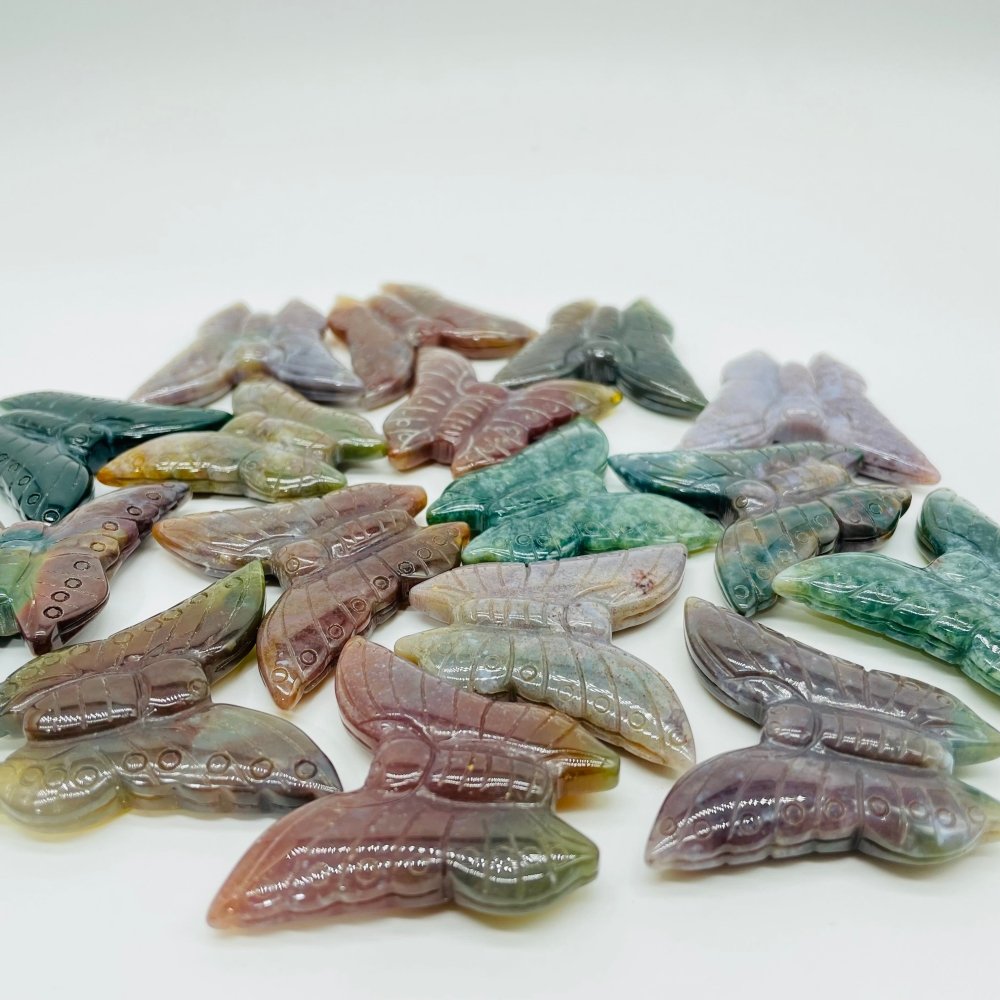 Ocean Jasper Butterfly Carving Animal Wholesale -Wholesale Crystals