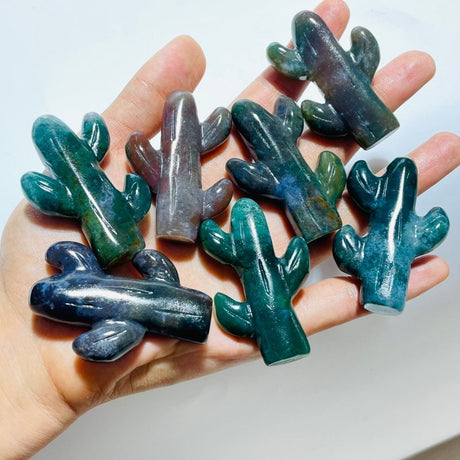 Ocean Jasper Cactus Carving Wholesale -Wholesale Crystals