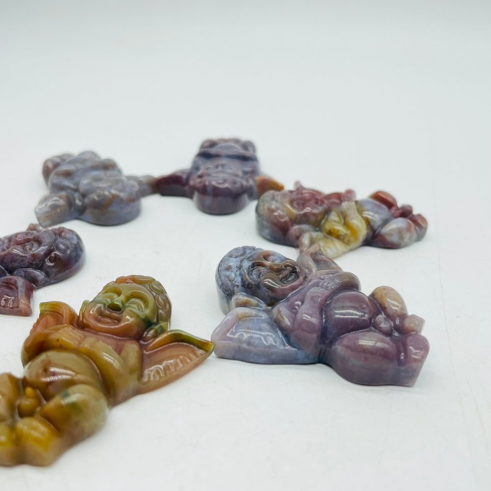 Ocean Jasper Cute Cupid Boy Angel Carving -Wholesale Crystals