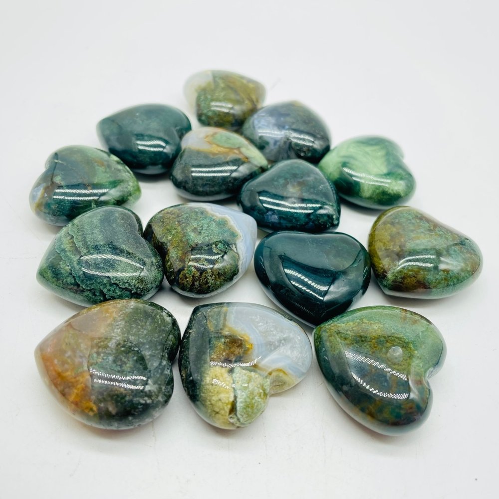 Ocean Jasper Heart 1.2in(3cm) Wholesale -Wholesale Crystals