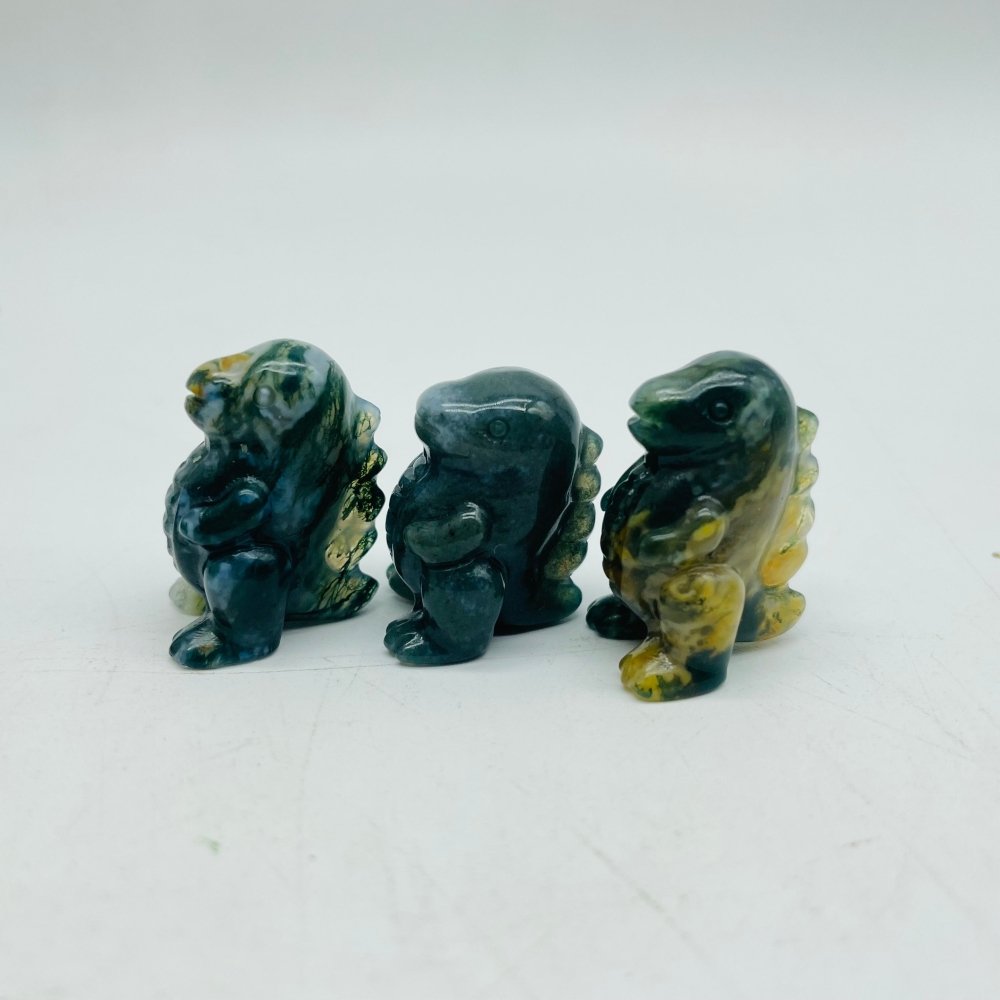 Ocean Jasper & Moss Agate Dinosaur Tyrannosaurus Rex Carving Wholesale -Wholesale Crystals