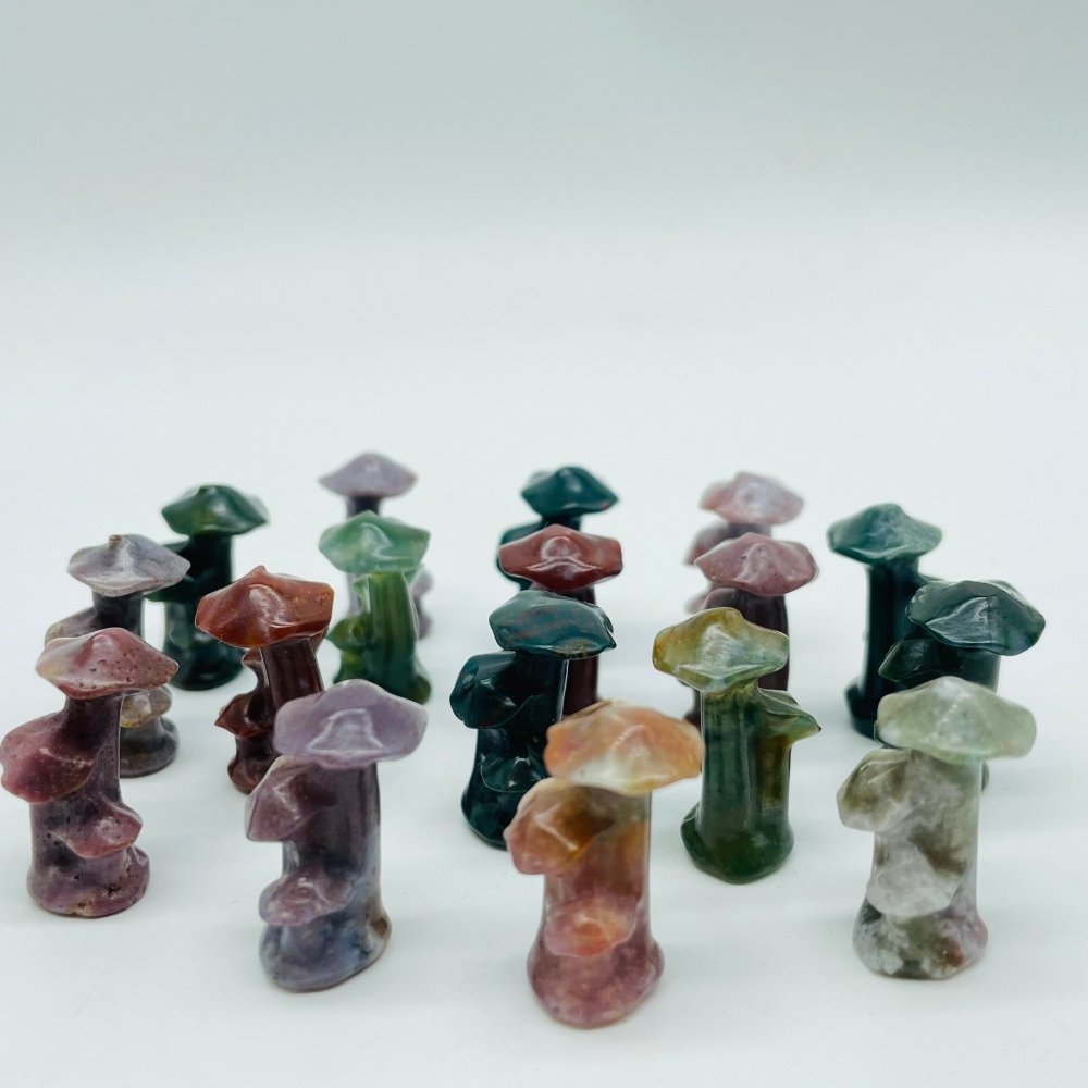 Ocean Jasper Mushroom Tree Carving Wholesale -Wholesale Crystals
