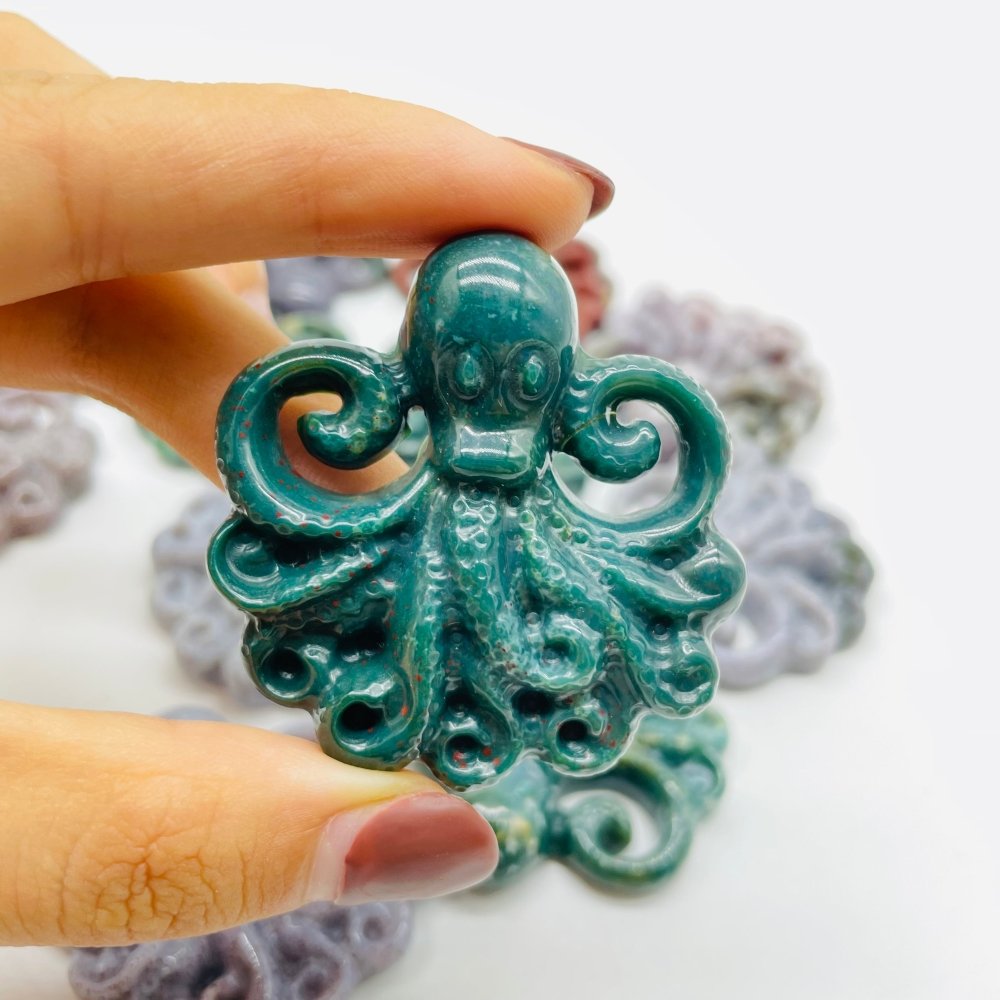 Ocean Jasper Octopus Carving Wholesale -Wholesale Crystals