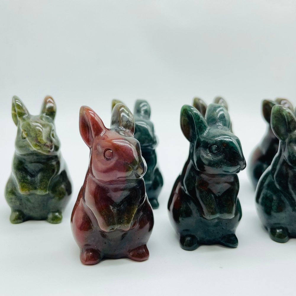 Ocean Jasper Rabbit Carving Wholesale -Wholesale Crystals