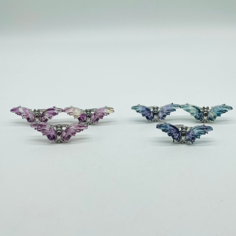 Rainbow Fluorite Bat Ring Wholesale -Wholesale Crystals