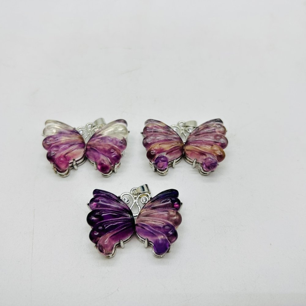 Rainbow Fluorite Butterfly Pendant Wholesale -Wholesale Crystals