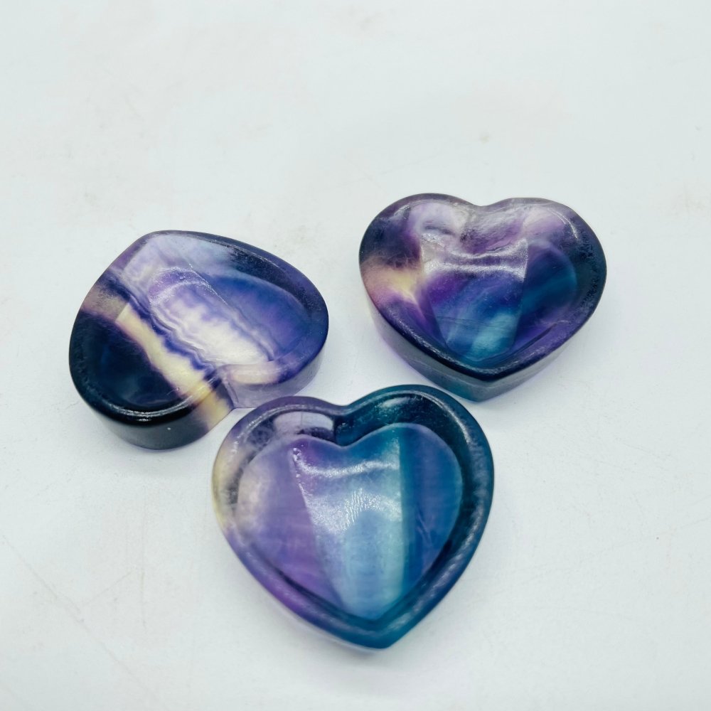 Rainbow Fluorite Heart Flower Moon Small Bowl Wholesale -Wholesale Crystals