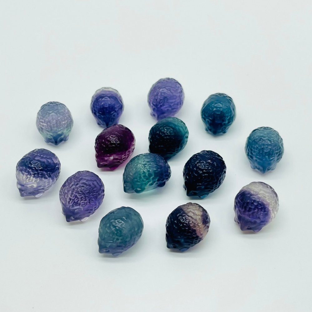 Rainbow Fluorite Mini Hedgehog Carving Wholesale -Wholesale Crystals