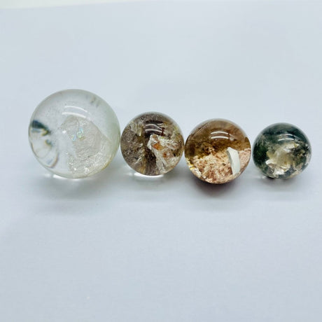 Rare Hexagonal Quartz In Garden Quartz Spheres -Wholesale Crystals