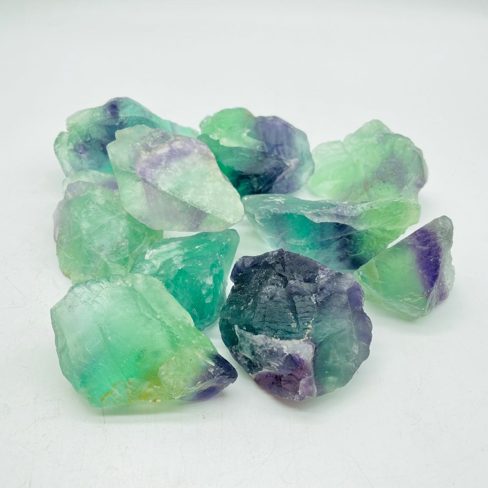 Raw Fluorite Transparent Green Purple Wholesale -Wholesale Crystals