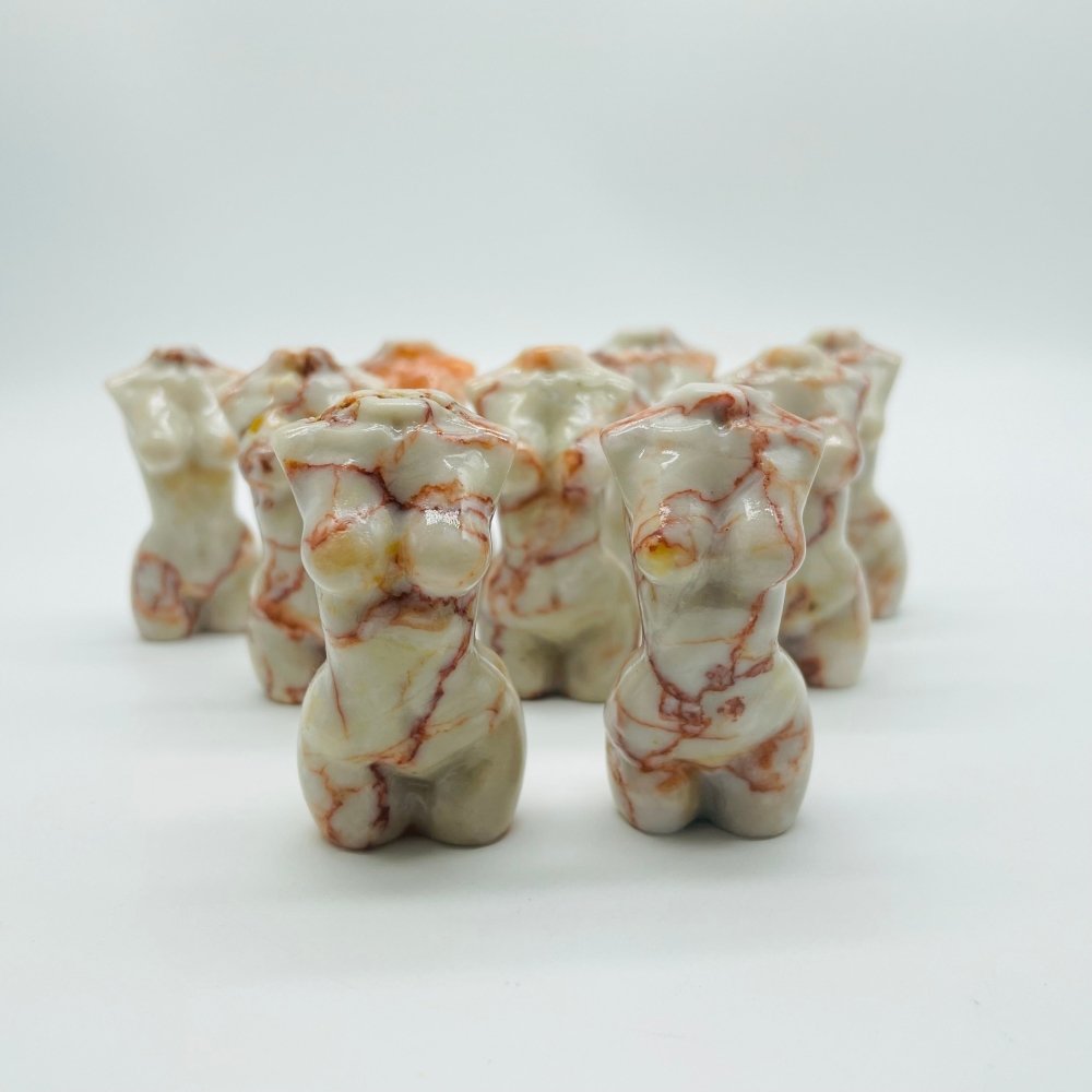 Red Line Stone Marble Goddess Carving Wholesale -Wholesale Crystals
