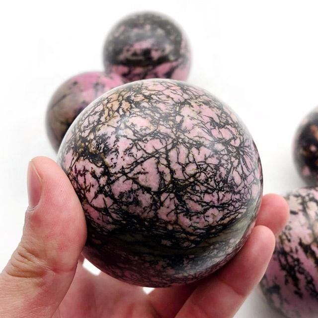 Rhodonite ball -Wholesale Crystals