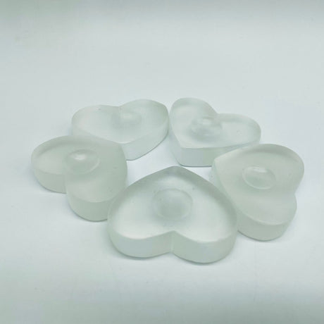 Small Square&Heart Selenite Sphere Stand Base Wholesale -Wholesale Crystals