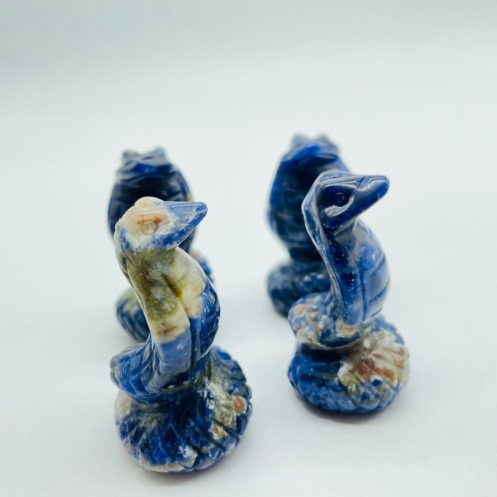 Sodalite & Zebra Stone Cobra Carving Wholesale -Wholesale Crystals