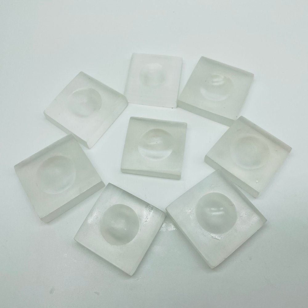 Square Selenite Sphere Stand Base Wholesale -Wholesale Crystals