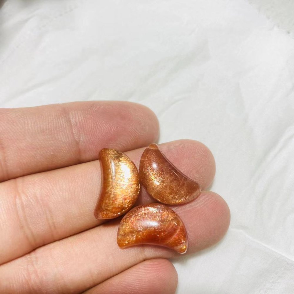 Sunstone Moon Shape Wholesale Crystal Diy Pendant -Wholesale Crystals