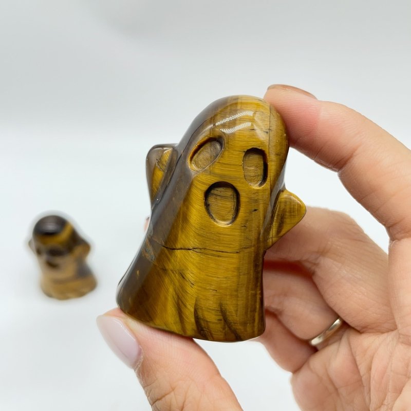 Tiger Eye Ghost Halloween Carving Wholesale -Wholesale Crystals