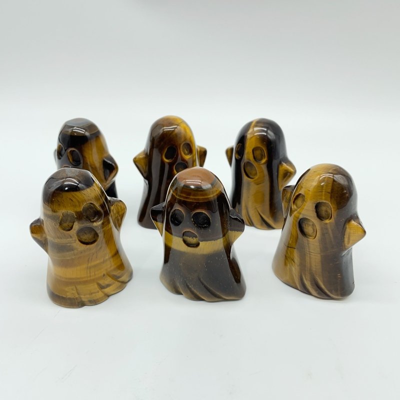 Tiger Eye Ghost Halloween Carving Wholesale -Wholesale Crystals
