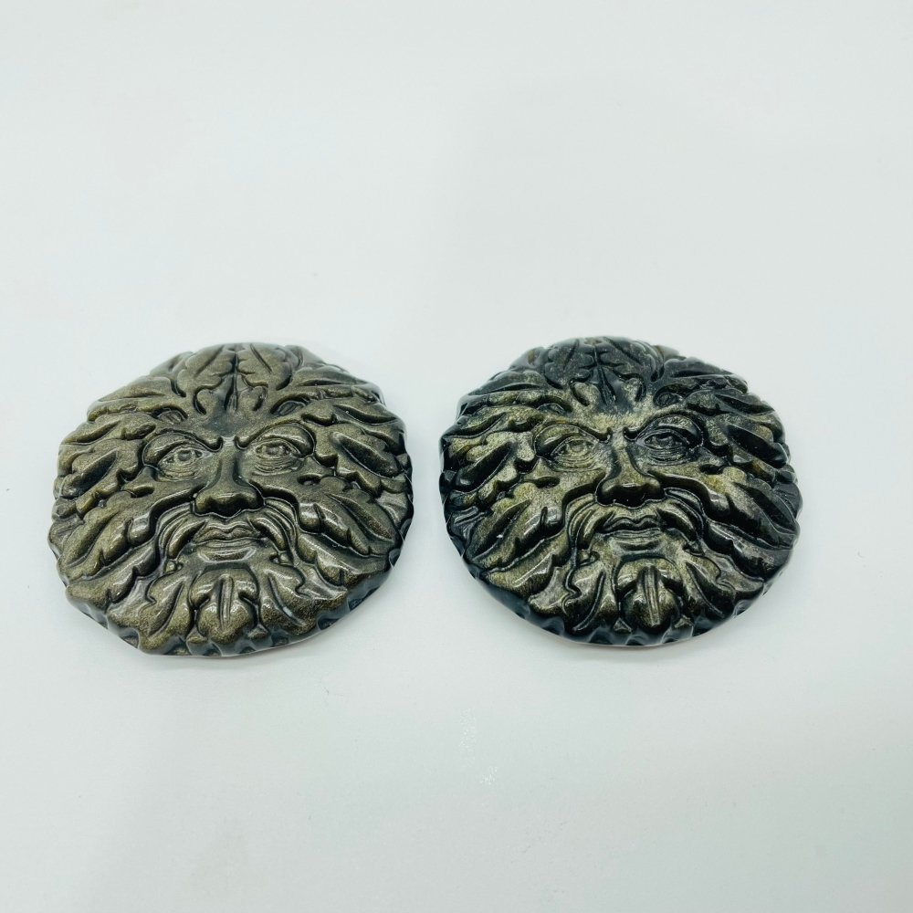 Treebeard Carving Stone Wholesale Green Aventurine Gold Obsidian -Wholesale Crystals