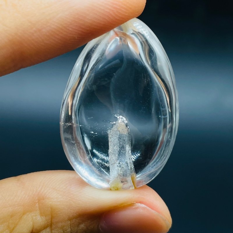 Unique Hexagonal Quartz In Quartz Teardrop Shape DIY Pendant -Wholesale Crystals