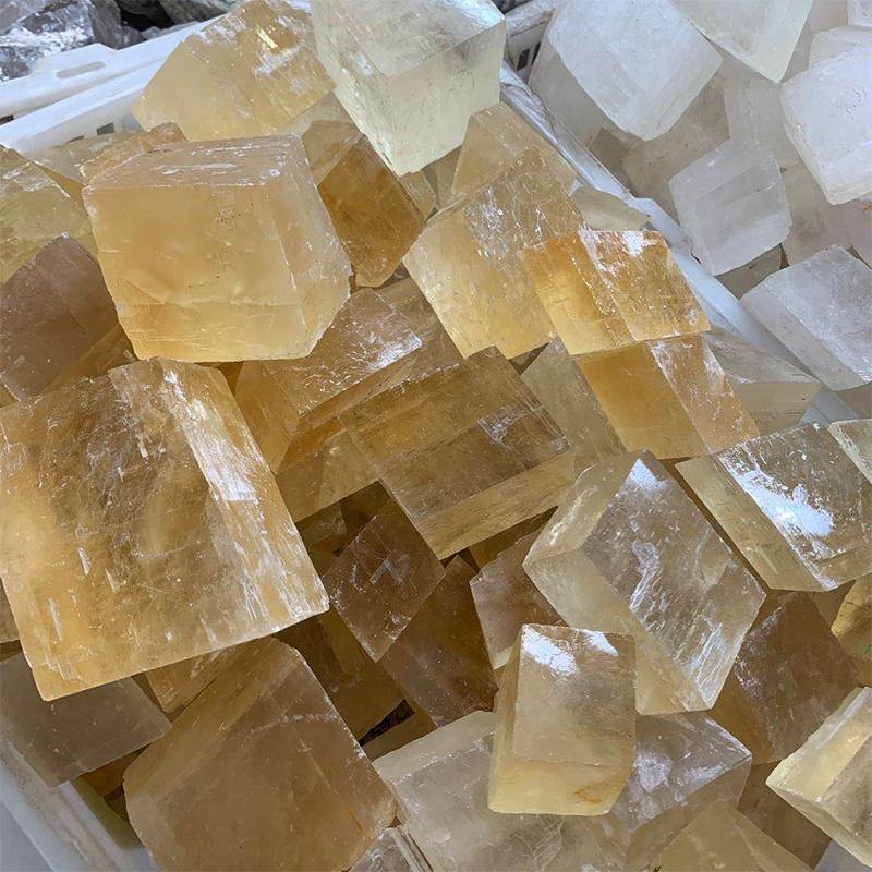 Yellow Honey and White Calcite Raw -Wholesale Crystals