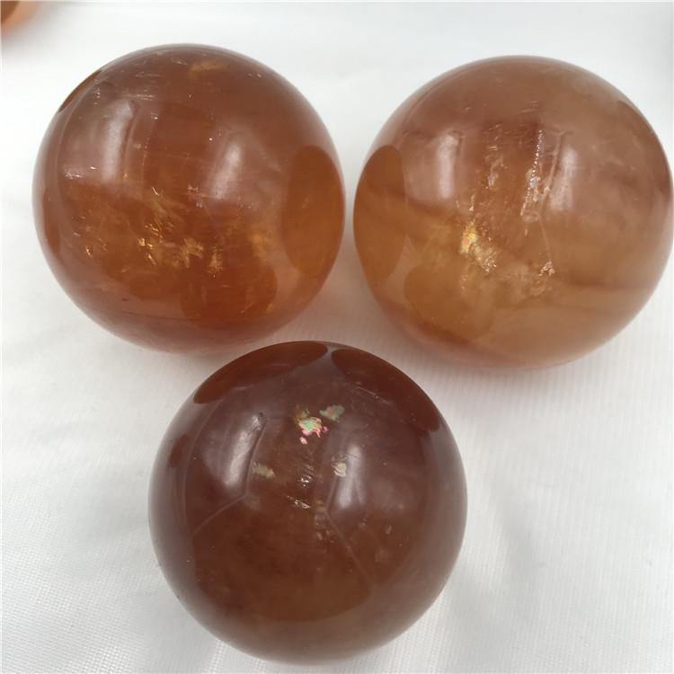 Yellow Calcite Honey Calcite Rainbow Spheres -Wholesale Crystals