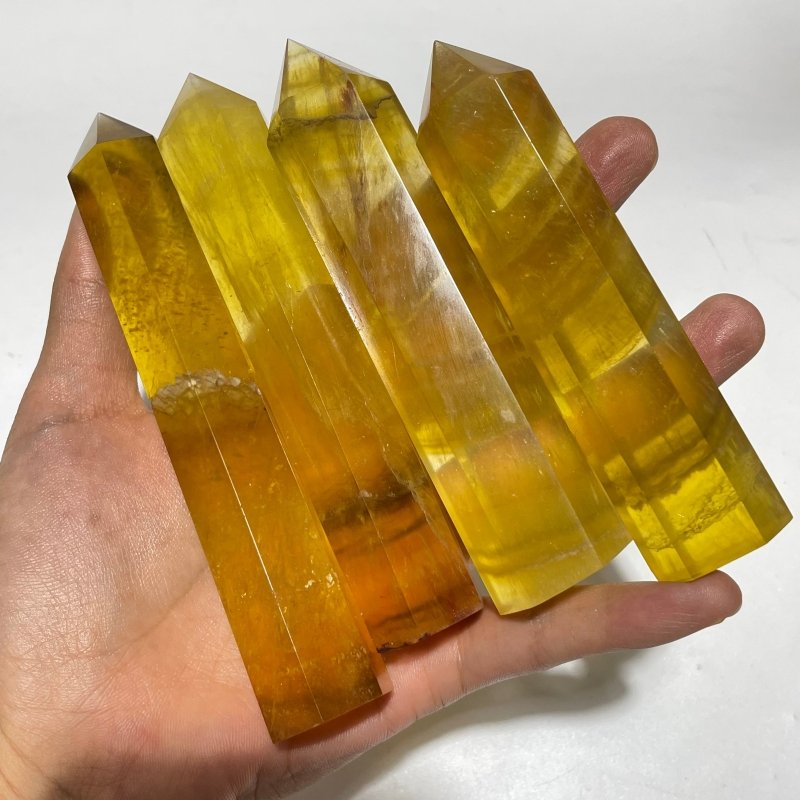 Yellow Fluorite Point Wholesale -Wholesale Crystals