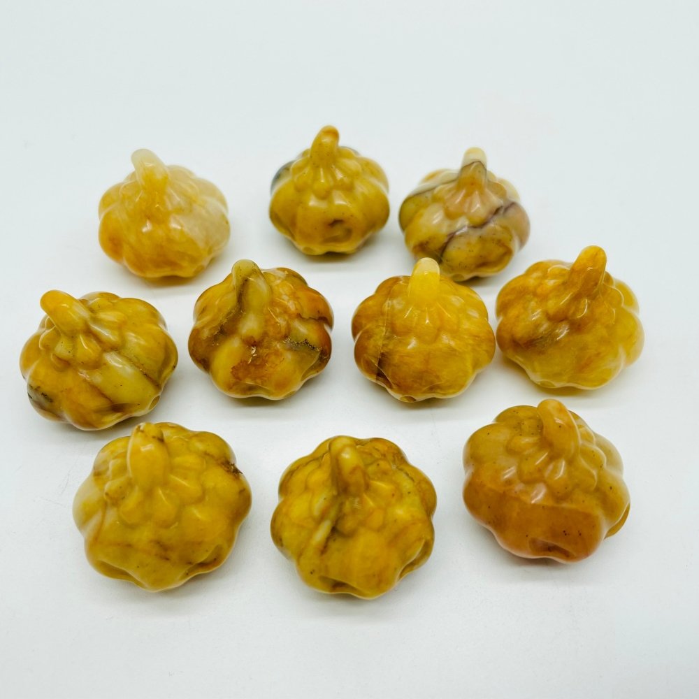Yellow Jasper Halloween Pumpkin Carving Wholesale -Wholesale Crystals