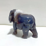 Beautiful Geode Agate Druzy Elephant Animal Carving #A02