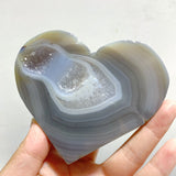 20 Pieces Geode Druzy Agate Heart
