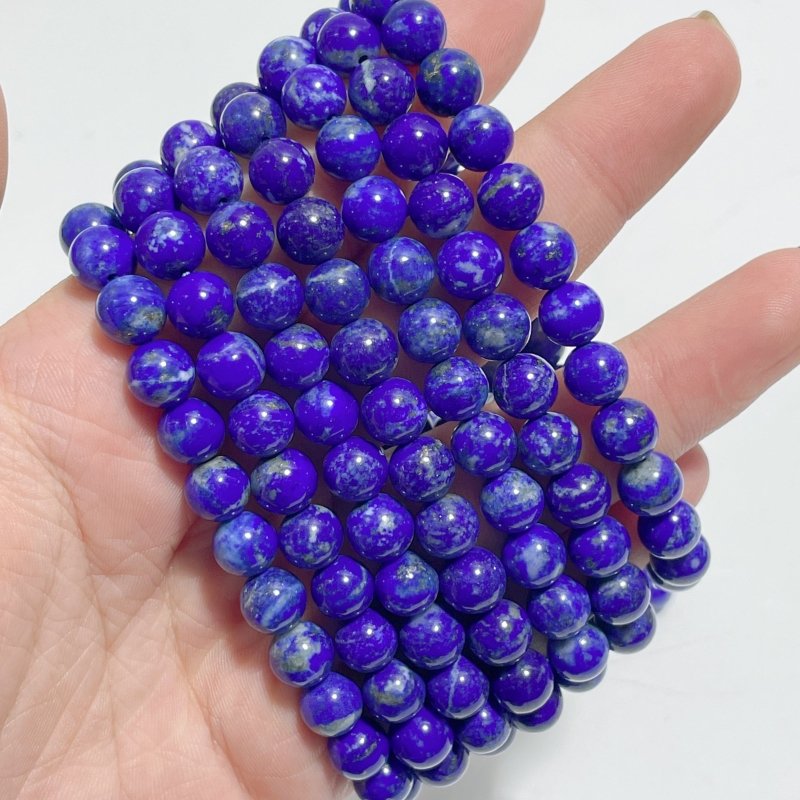 0.28in(7mm) Lapis Lazuli Bracelets Wholesale - Wholesale Crystals