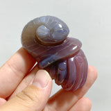 49 Pieces Africa Red Agate Sea Animals Carving