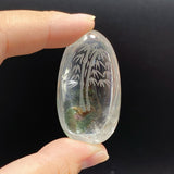 3 Pieces Bamboo Garden Quartz Inner Scene Carving