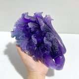 Beautiful Purple Fluorite Chinese Cabbage Carving
