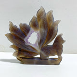 2 Pieces Geode Agate Druzy Nine-tailed Fox Carving #13