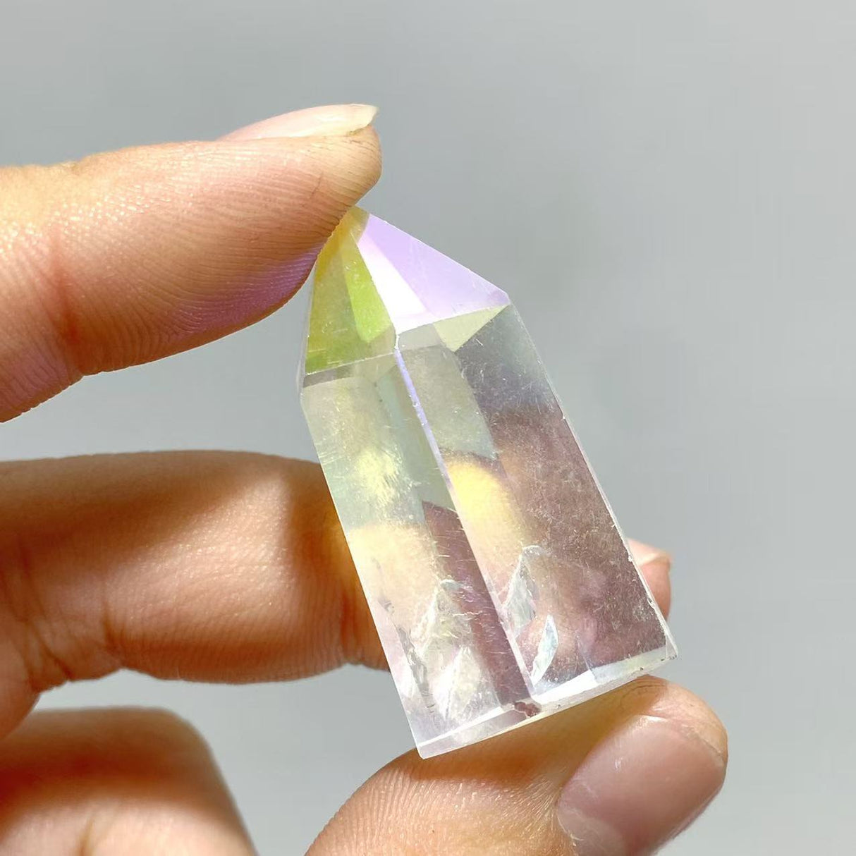 190 Pieces Aura Clear Quartz Crystal Tower Point