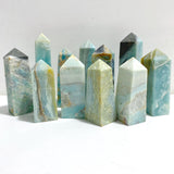 11 Pieces Caribbean Calcite Four-Sided Points