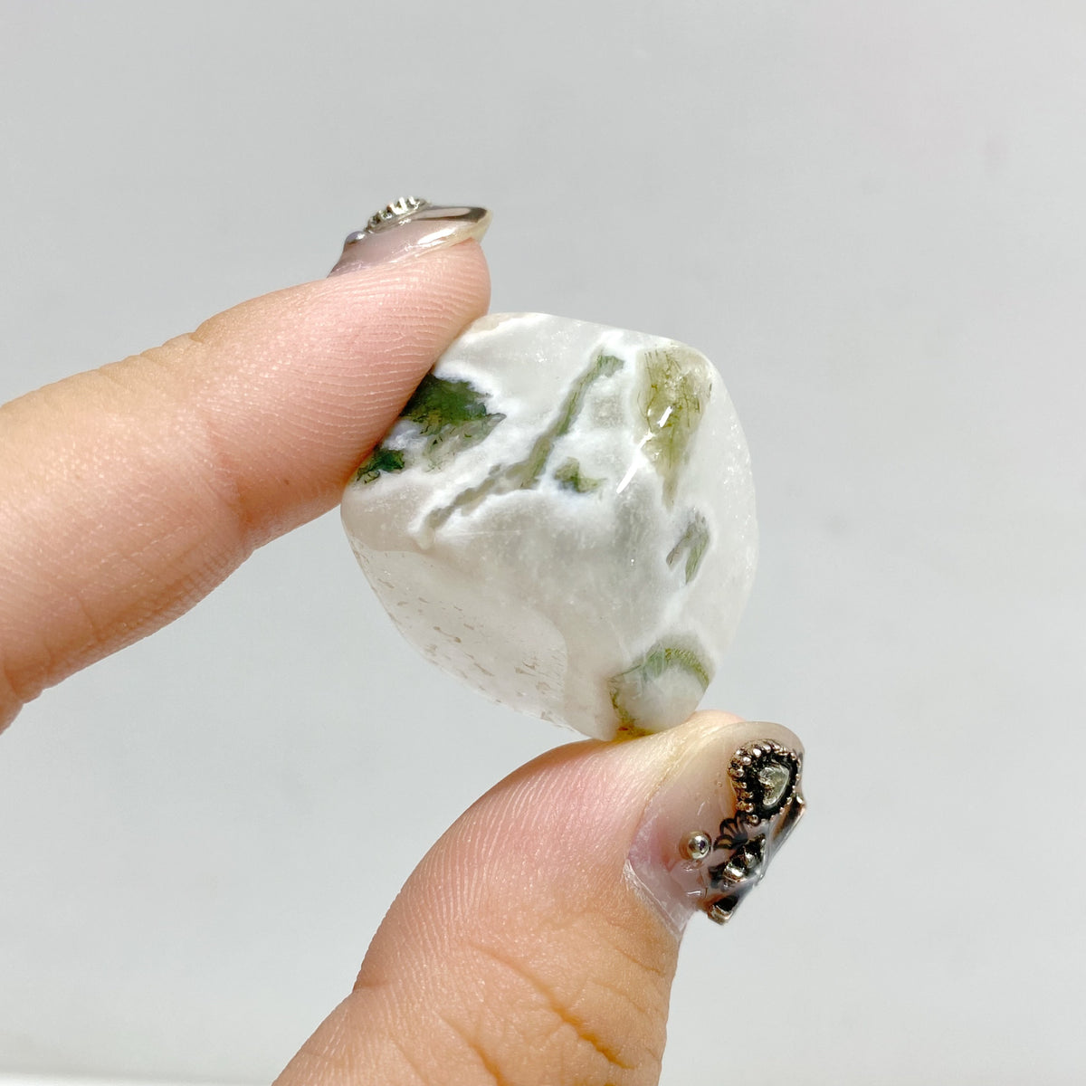 Moss Agate Cube Tumbled Wholesale