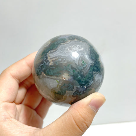 13 Pieces Beautiful Moss Agate Spheres