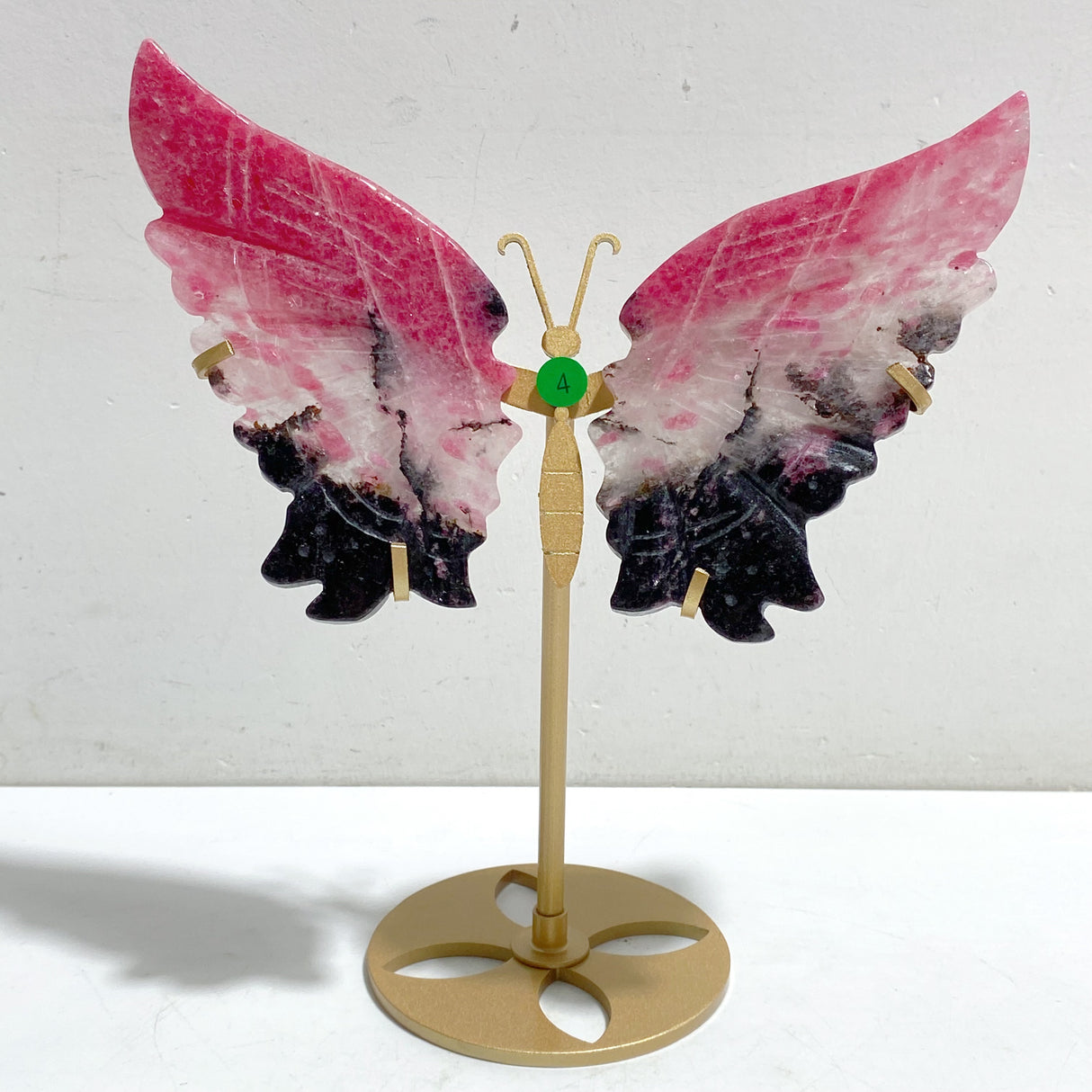 Rhodonite Mixed Quartz Butterfly Wing With Stand Wholesale (No.1-6)